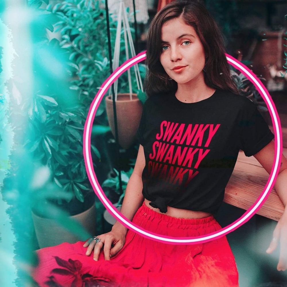 Swagger Cult Faded Hot Pink "Swanky" Tee